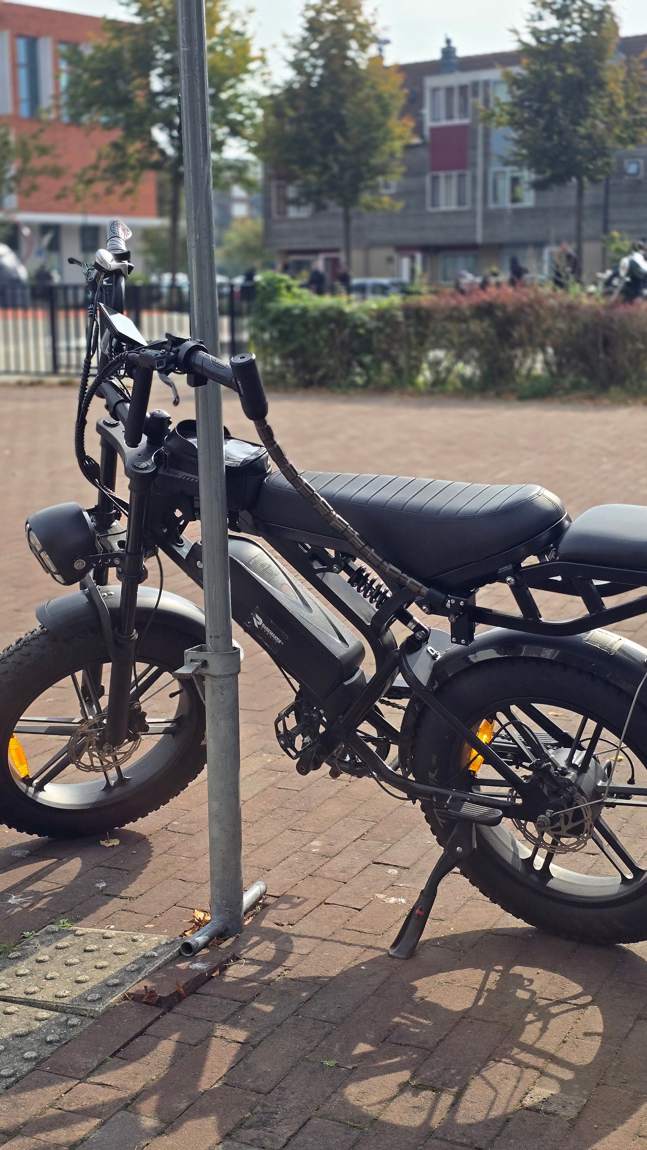 Vulpex EasyLock – Antivol léger à chaîne pour fatbike avec montage guidon