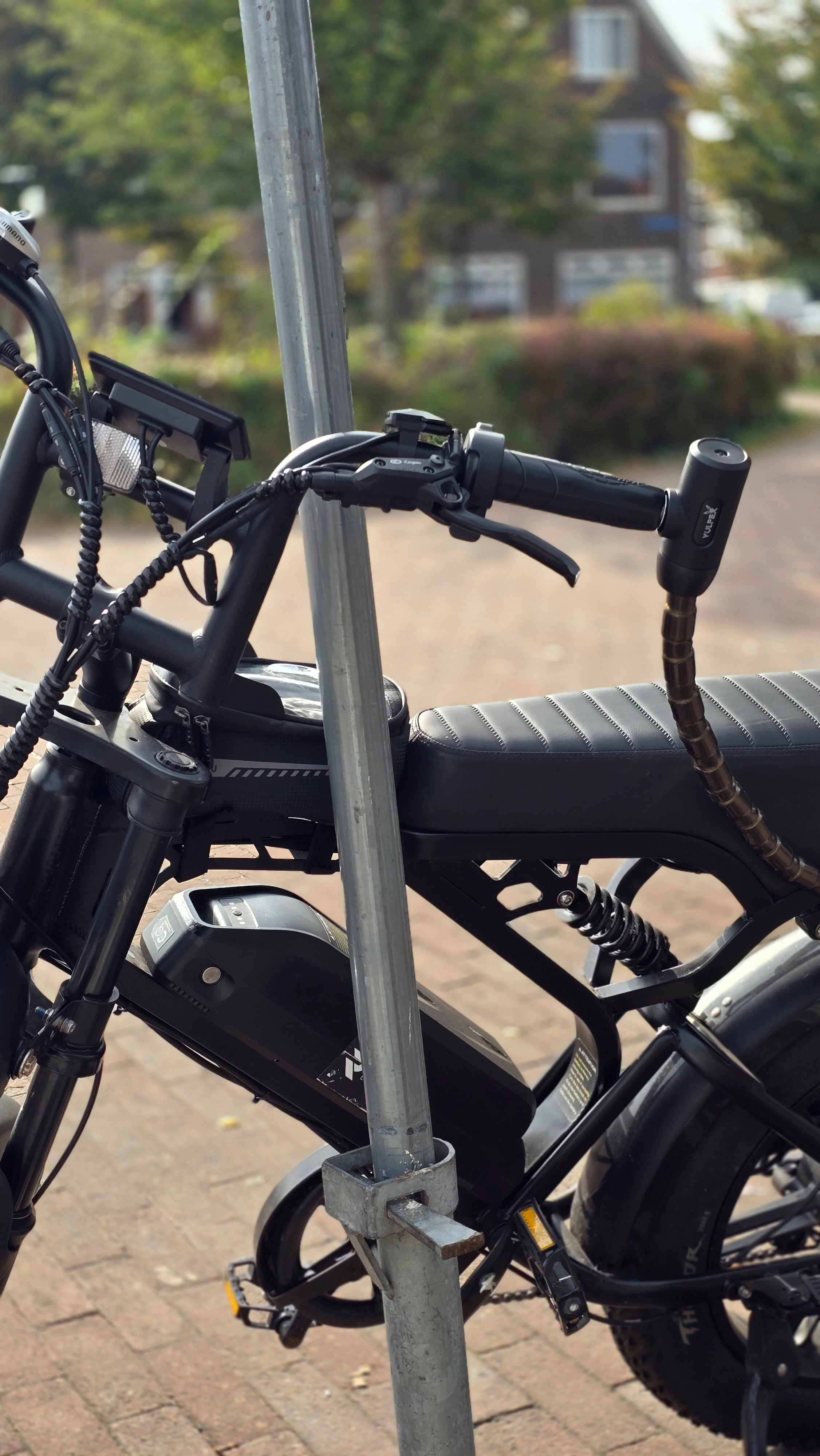 Vulpex EasyLock – Antivol léger à chaîne pour fatbike avec montage guidon