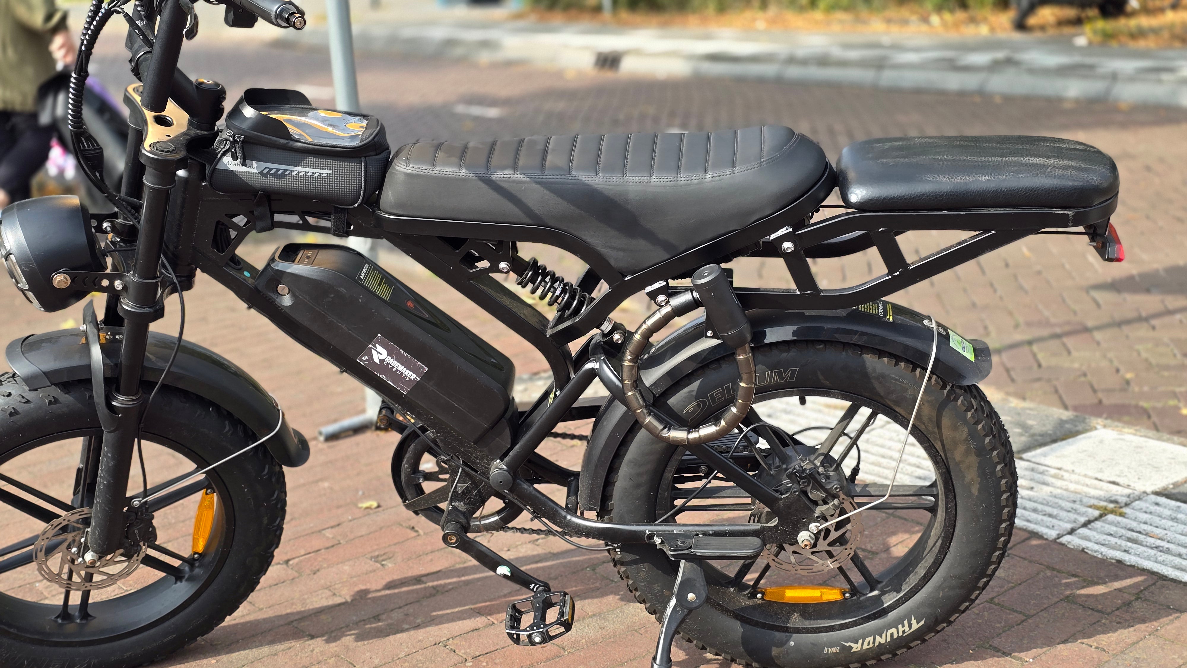 Vulpex EasyLock – Antivol léger à chaîne pour fatbike avec montage guidon